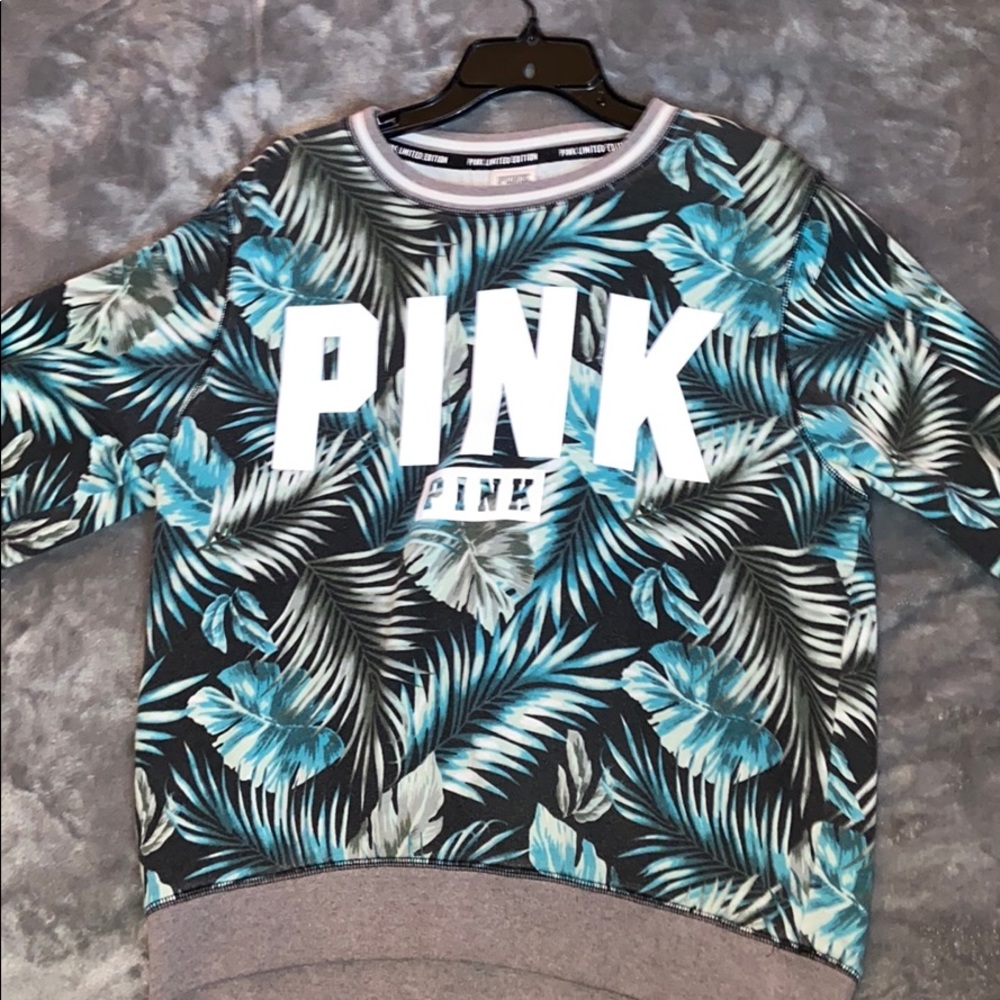Pink tropical sweater